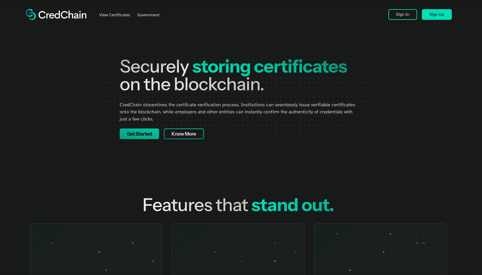 CredChain screenshot